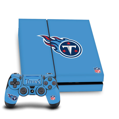 NFL Tennessee Titans Plain Vinyl Sticker Skin Decal Cover for Sony PS4 Console & Controller