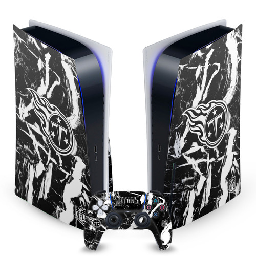 NFL Tennessee Titans Marble Vinyl Sticker Skin Decal Cover for Sony PS5 Disc Edition Bundle