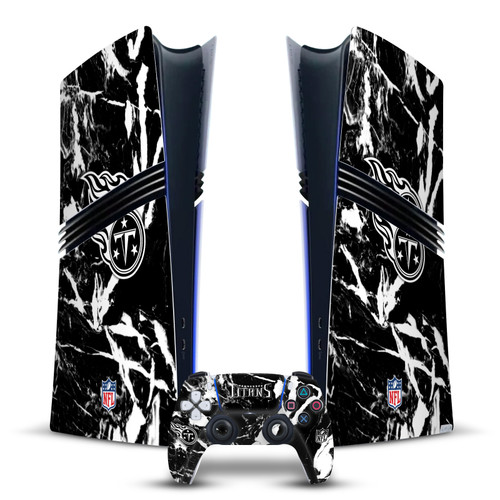 NFL Tennessee Titans Marble Vinyl Sticker Skin Decal Cover for Sony PS5 Pro Digital Edition Bundle