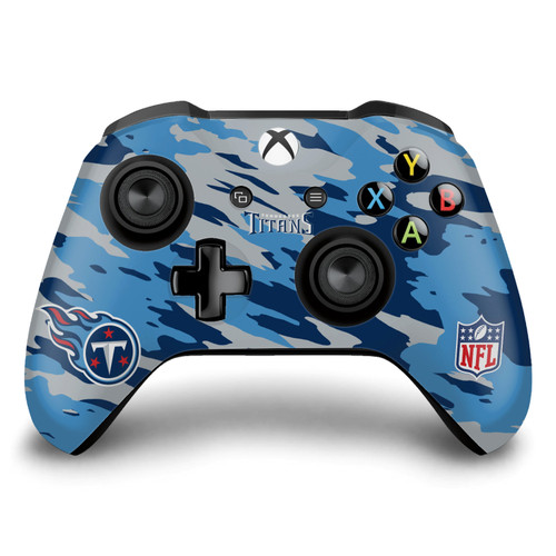 NFL Tennessee Titans Camou Vinyl Sticker Skin Decal Cover for Microsoft Xbox One S / X Controller