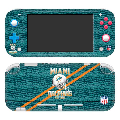 NFL Team 2 Miami Dolphins Vinyl Sticker Skin Decal Cover for Nintendo Switch Lite
