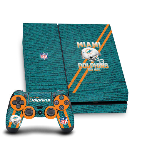 NFL Team 2 Miami Dolphins Vinyl Sticker Skin Decal Cover for Sony PS4 Console & Controller