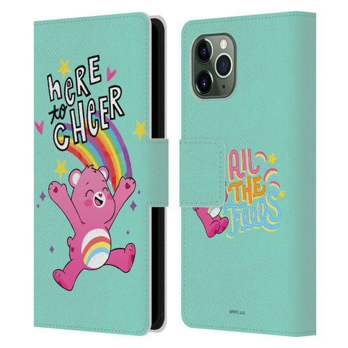 Care Bears Graphics Cheer Leather Book Wallet Case Cover For Apple iPhone 11 Pro