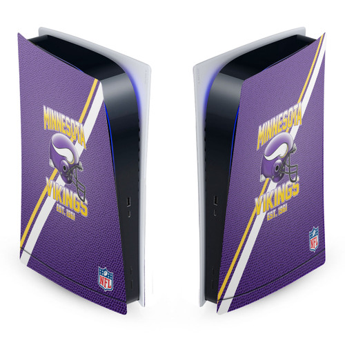 NFL Team 2 Minnesota Vikings Vinyl Sticker Skin Decal Cover for Sony PS5 Digital Edition Console