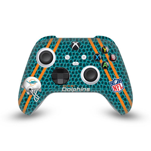 NFL Team 2 Miami Dolphins Vinyl Sticker Skin Decal Cover for Microsoft Xbox Series X / Series S Controller