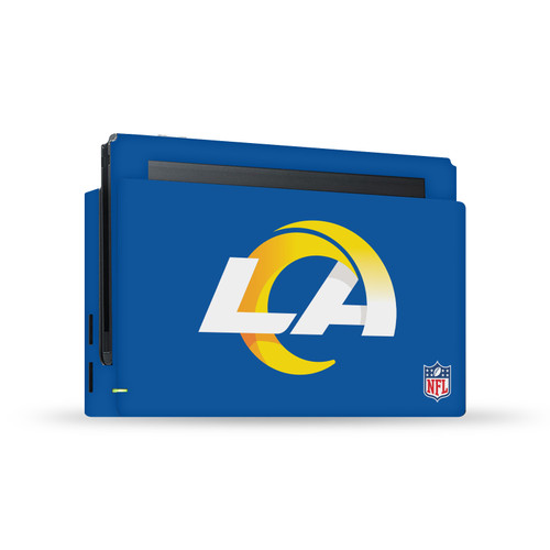 NFL Los Angeles Rams Plain Vinyl Sticker Skin Decal Cover for Nintendo Switch Console & Dock