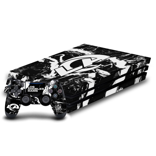 NFL Los Angeles Rams Marble Vinyl Sticker Skin Decal Cover for Sony PS4 Pro Bundle