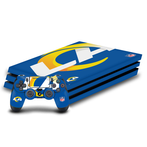 NFL Los Angeles Rams Oversize Vinyl Sticker Skin Decal Cover for Sony PS4 Pro Bundle