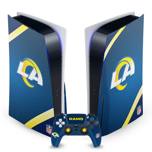 NFL Los Angeles Rams Logo Art Vinyl Sticker Skin Decal Cover for Sony PS5 Disc Edition Bundle