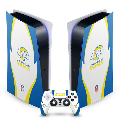 NFL Los Angeles Rams Side Details Vinyl Sticker Skin Decal Cover for Sony PS5 Digital Edition Bundle
