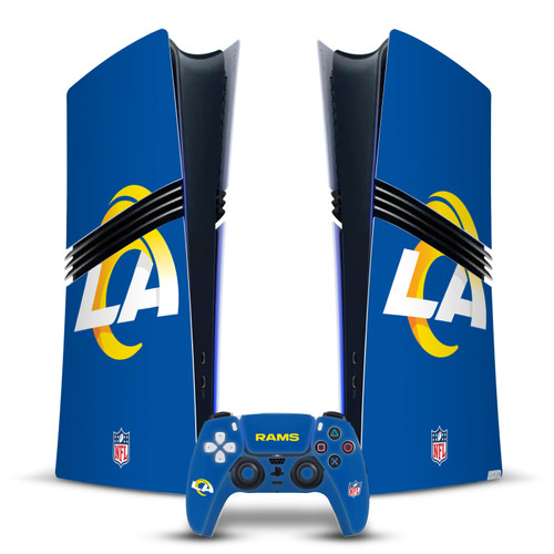 NFL Los Angeles Rams Plain Vinyl Sticker Skin Decal Cover for Sony PS5 Pro Digital Edition Bundle
