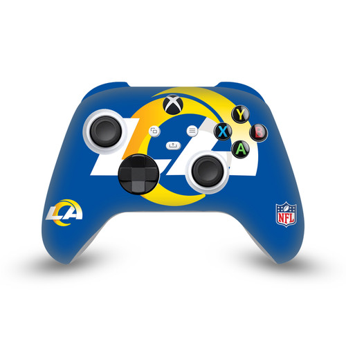 NFL Los Angeles Rams Oversize Vinyl Sticker Skin Decal Cover for Microsoft Xbox Series X / Series S Controller