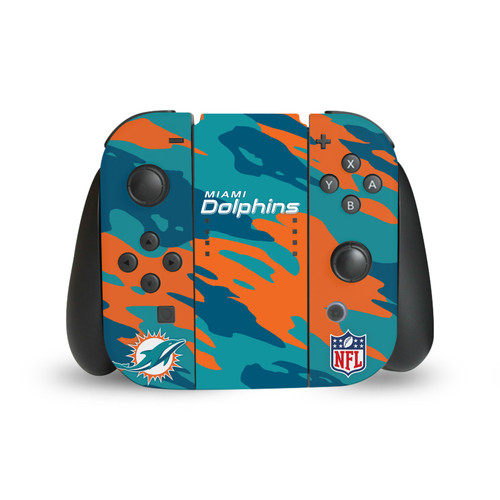 NFL Miami Dolphins Camou Vinyl Sticker Skin Decal Cover for Nintendo Switch Joy Controller