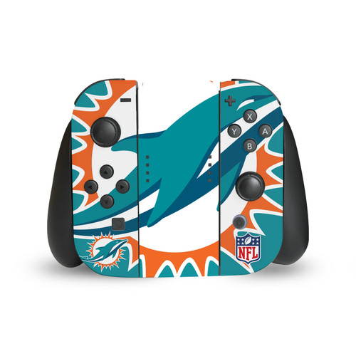 NFL Miami Dolphins Oversize Vinyl Sticker Skin Decal Cover for Nintendo Switch Joy Controller
