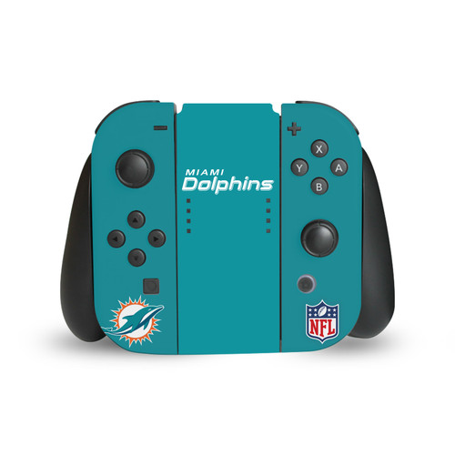 NFL Miami Dolphins Plain Vinyl Sticker Skin Decal Cover for Nintendo Switch Joy Controller