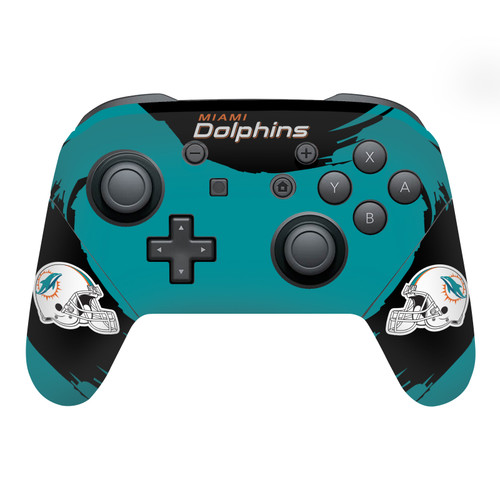 NFL Miami Dolphins Sweep Stroke Vinyl Sticker Skin Decal Cover for Nintendo Switch Pro Controller