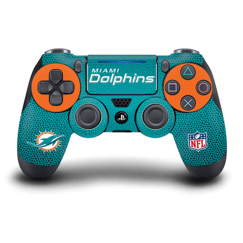 NFL Miami Dolphins Stripe Vinyl Sticker Skin Decal Cover for Sony DualShock 4 Controller