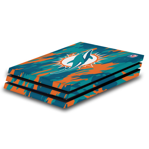 NFL Miami Dolphins Camou Vinyl Sticker Skin Decal Cover for Sony PS4 Pro Console