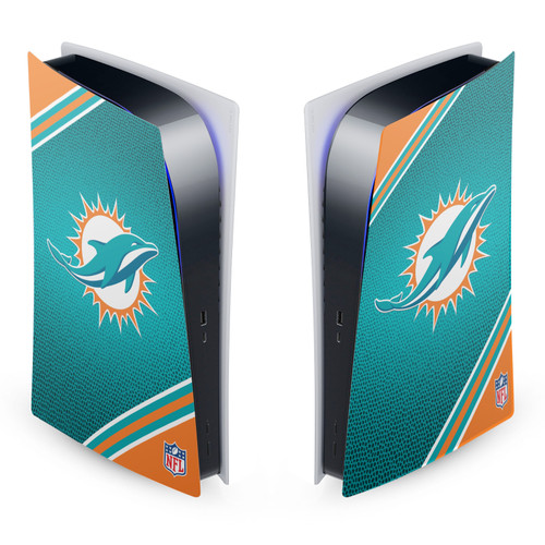 NFL Miami Dolphins Stripe Vinyl Sticker Skin Decal Cover for Sony PS5 Digital Edition Console