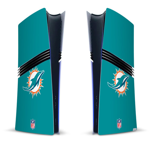 NFL Miami Dolphins Plain Vinyl Sticker Skin Decal Cover for Sony PS5 Pro Digital Edition Console