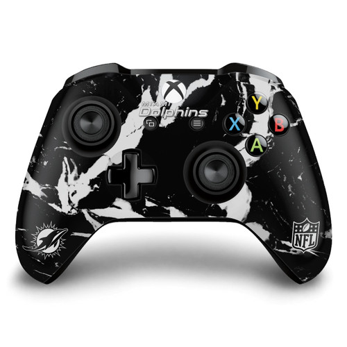 NFL Miami Dolphins Marble Vinyl Sticker Skin Decal Cover for Microsoft Xbox One S / X Controller