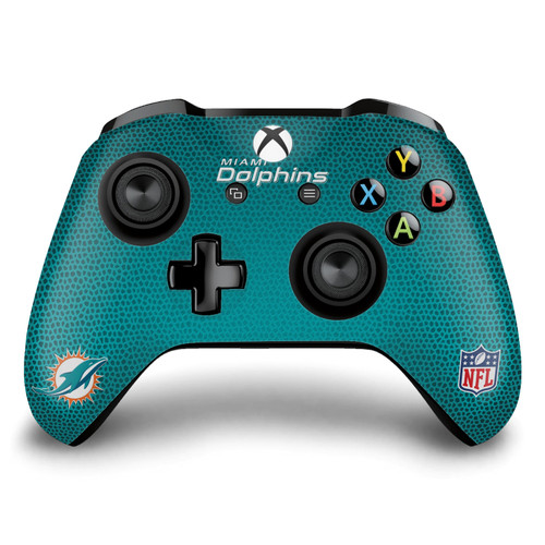 NFL Miami Dolphins Stripe Vinyl Sticker Skin Decal Cover for Microsoft Xbox One S / X Controller