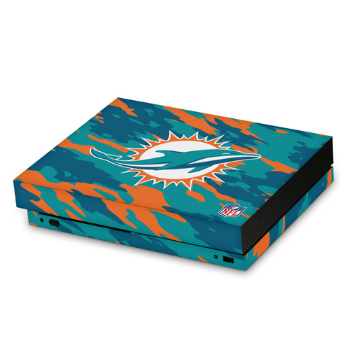 NFL Miami Dolphins Camou Vinyl Sticker Skin Decal Cover for Microsoft Xbox One X Console
