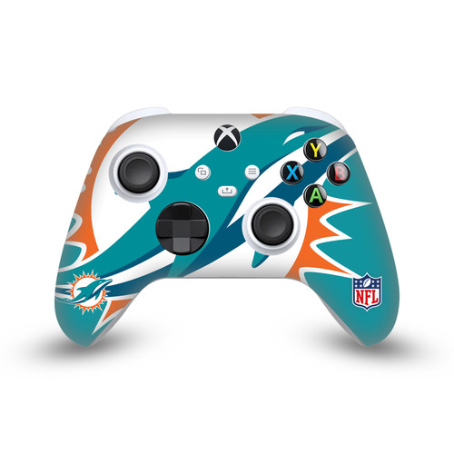 NFL Miami Dolphins Oversize Vinyl Sticker Skin Decal Cover for Microsoft Xbox Series X / Series S Controller