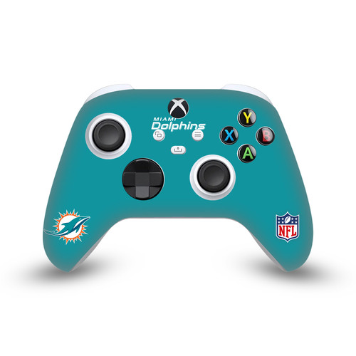NFL Miami Dolphins Plain Vinyl Sticker Skin Decal Cover for Microsoft Xbox Series X / Series S Controller