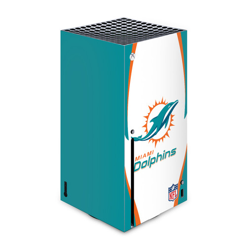 NFL Miami Dolphins Side Details Vinyl Sticker Skin Decal Cover for Microsoft Xbox Series X