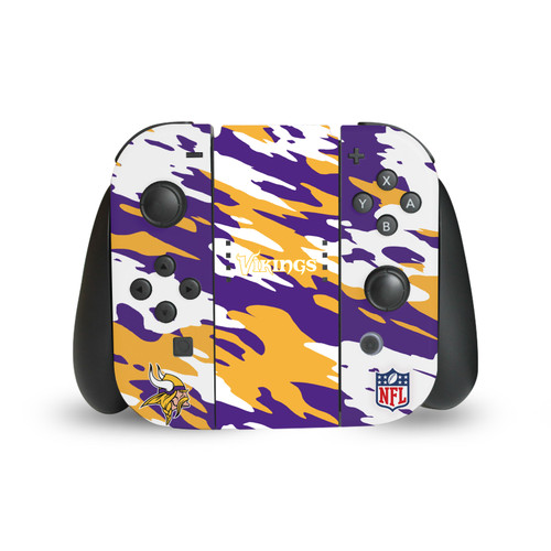 NFL Minnesota Vikings Camou Vinyl Sticker Skin Decal Cover for Nintendo Switch Joy Controller