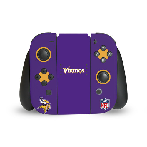 NFL Minnesota Vikings Plain Vinyl Sticker Skin Decal Cover for Nintendo Switch Joy Controller