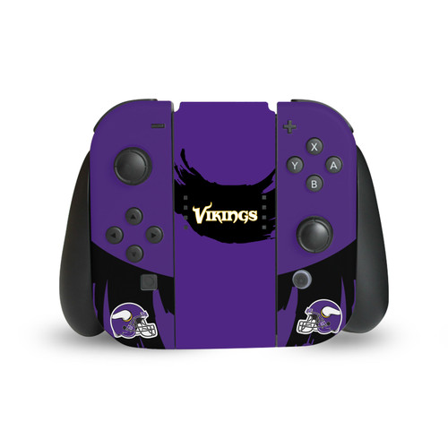 NFL Minnesota Vikings Sweep Stroke Vinyl Sticker Skin Decal Cover for Nintendo Switch Joy Controller