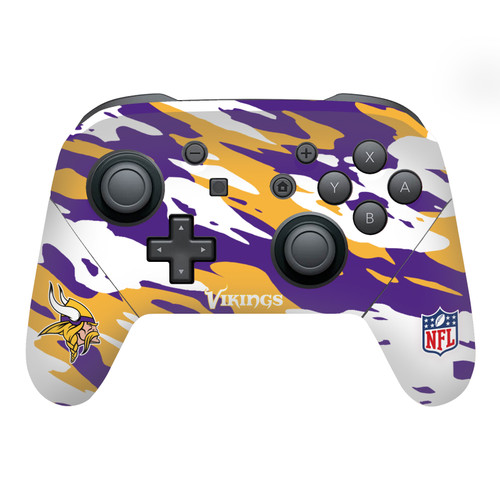 NFL Minnesota Vikings Camou Vinyl Sticker Skin Decal Cover for Nintendo Switch Pro Controller