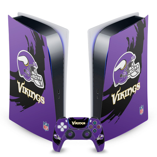 NFL Minnesota Vikings Sweep Stroke Vinyl Sticker Skin Decal Cover for Sony PS5 Digital Edition Bundle