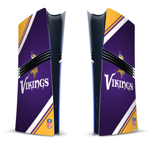 NFL Minnesota Vikings Stripe Vinyl Sticker Skin Decal Cover for Sony PS5 Pro Digital Edition Console