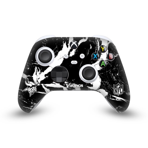 NFL Minnesota Vikings Marble Vinyl Sticker Skin Decal Cover for Microsoft Xbox Series X / Series S Controller
