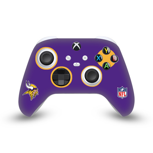 NFL Minnesota Vikings Plain Vinyl Sticker Skin Decal Cover for Microsoft Xbox Series X / Series S Controller
