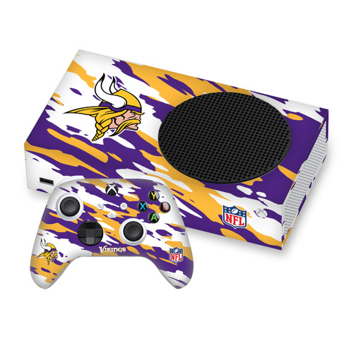 NFL Minnesota Vikings Camou Vinyl Sticker Skin Decal Cover for Microsoft Series S Console & Controller