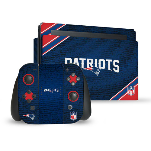 NFL New England Patriots Stripe Vinyl Sticker Skin Decal Cover for Nintendo Switch Bundle