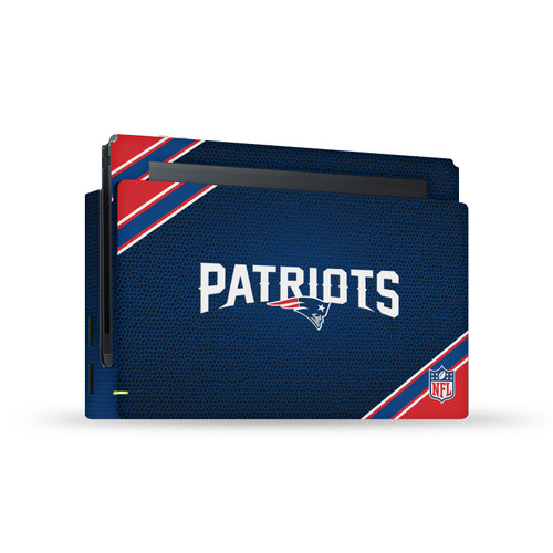 NFL New England Patriots Stripe Vinyl Sticker Skin Decal Cover for Nintendo Switch Console & Dock