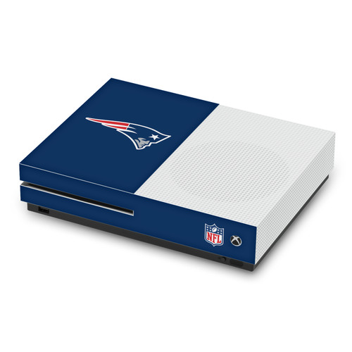 NFL New England Patriots Plain Vinyl Sticker Skin Decal Cover for Microsoft Xbox One S Console