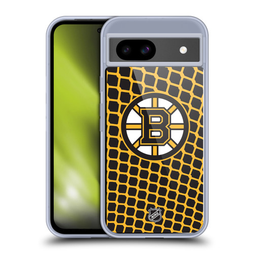 NHL Boston Bruins Net Pattern Soft Gel Case for Google Pixel 8a