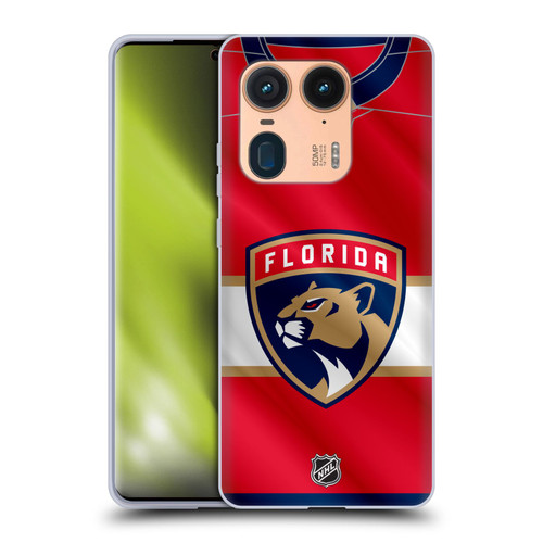 NHL Florida Panthers Jersey Soft Gel Case for Motorola Edge 50 Ultra/X50 Ultra