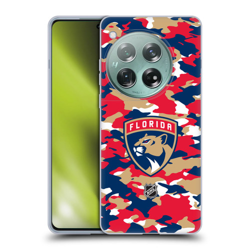 NHL Florida Panthers Camouflage Soft Gel Case for OnePlus 12