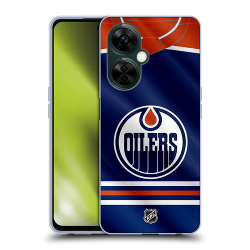 NHL Edmonton Oilers Jersey Soft Gel Case for OnePlus Nord N30