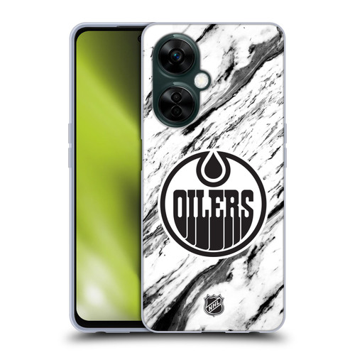 NHL Edmonton Oilers Marble Soft Gel Case for OnePlus Nord N30