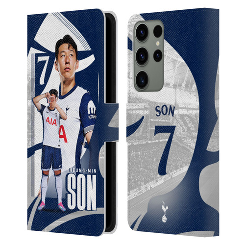 Tottenham Hotspur F.C. 2024/25 First Team Son Heung-Min Leather Book Wallet Case Cover For Samsung Galaxy S23 Ultra 5G