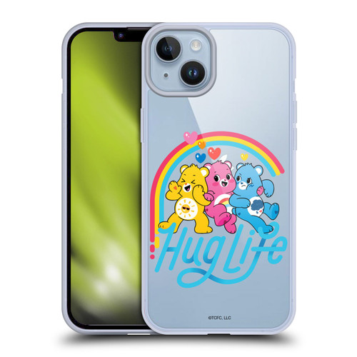 Care Bears Graphics Group Hug Life Soft Gel Case for Apple iPhone 14 Plus