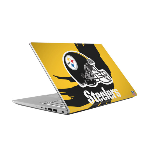 NFL Pittsburgh Steelers Sweep Stroke Vinyl Sticker Skin Decal Cover for Asus Vivobook 14 X409FA-EK555T